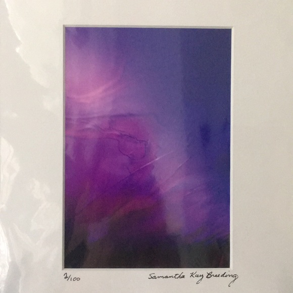 Purple Pink Abstract Photograph Signed & Numbered